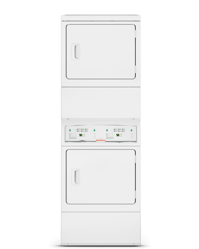 27" ELECTRIC DRYER STACK, 14 CF, WHITE
