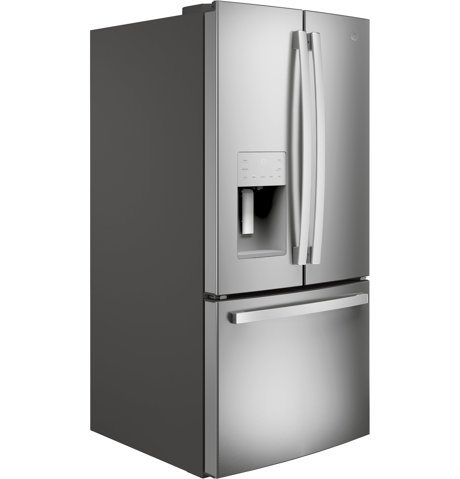 Stainless steel French-door refrigerator with water dispenser and bottom freezer in Refrigerators and Kitchen & Kitchenware collections