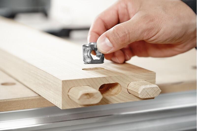 Hand positioning metal cross anchor for woodworking joint assembly in Festool woodworking tool accessories collection under $50