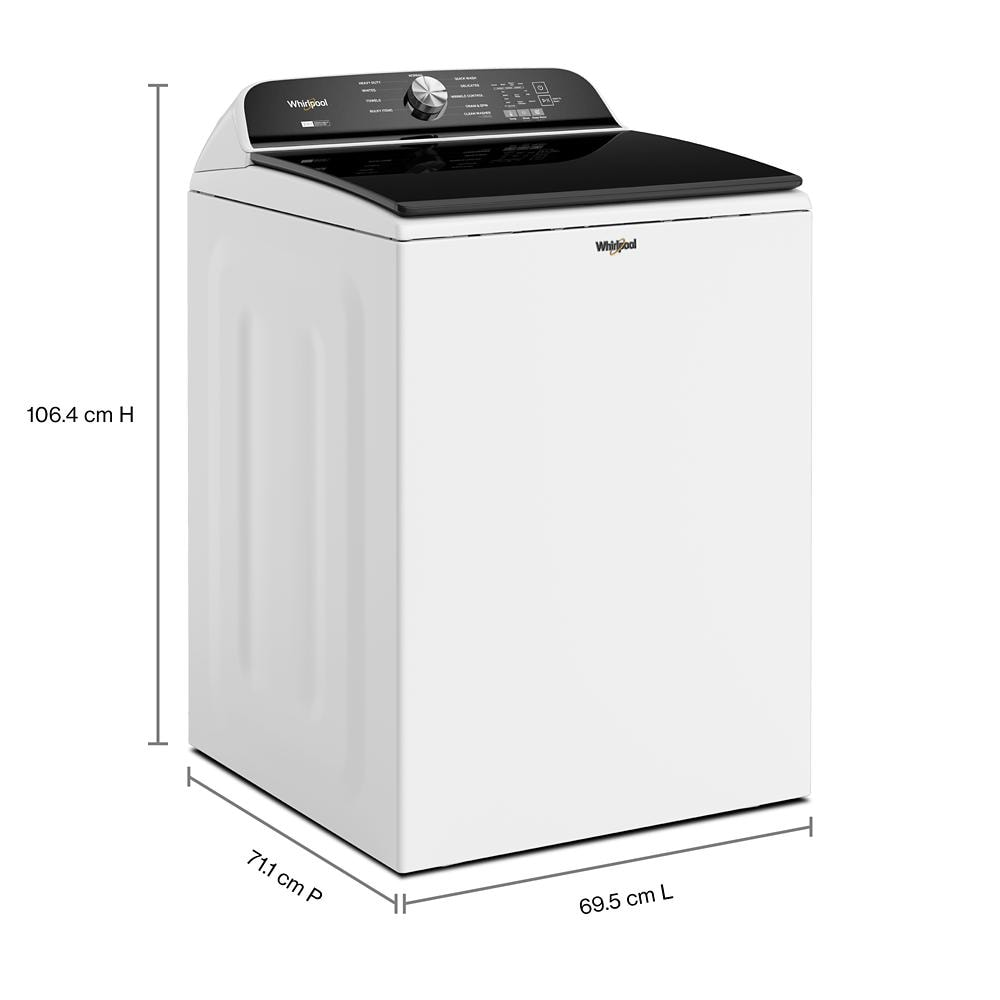 5.2–5.3 Cu. Ft. Whirlpool® Top Load Washer with Removable Agitator