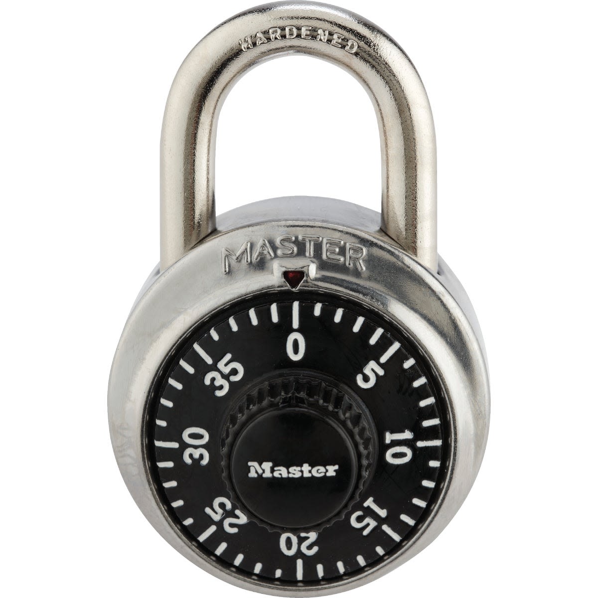 Stainless steel combination padlock with 3-number dial, ideal for hardware, fasteners, and home improvement tools collections under $50