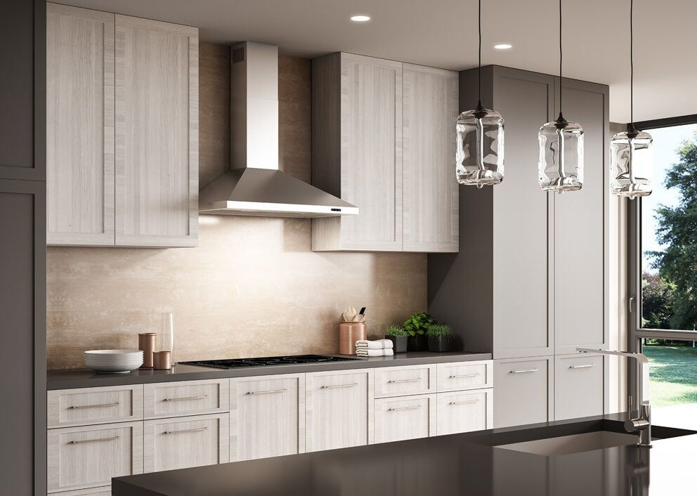 36" Pyramidal Chimney Range Hood, 460 MAX Blower CFM
