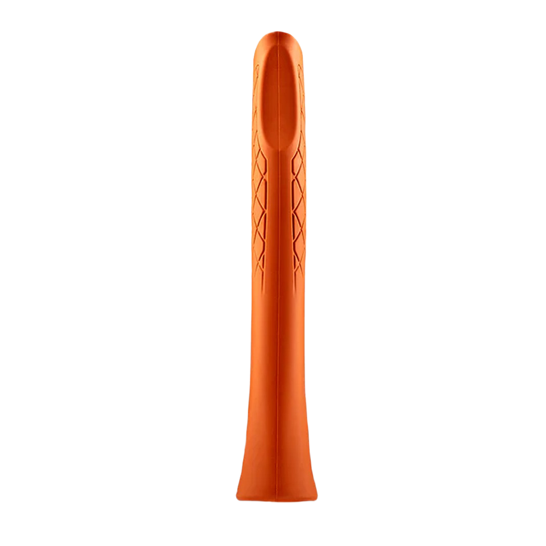 Bright orange replacement grip with textured design for improved comfort and secure hold in tools and home improvement tasks