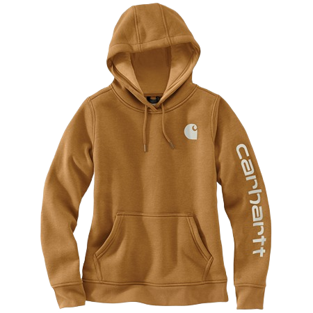 Carhartt Women's Relaxed Fit Midweight Logo/Sleeve Graphic Hoodie