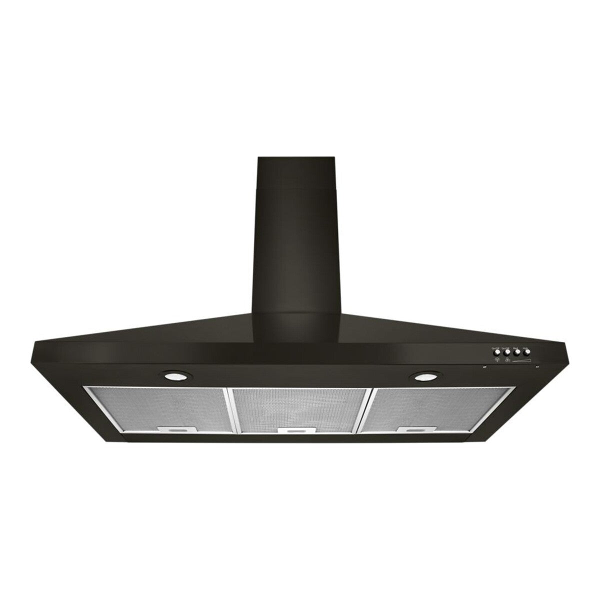 30" Contemporary Black Stainless Wall Mount Range Hood