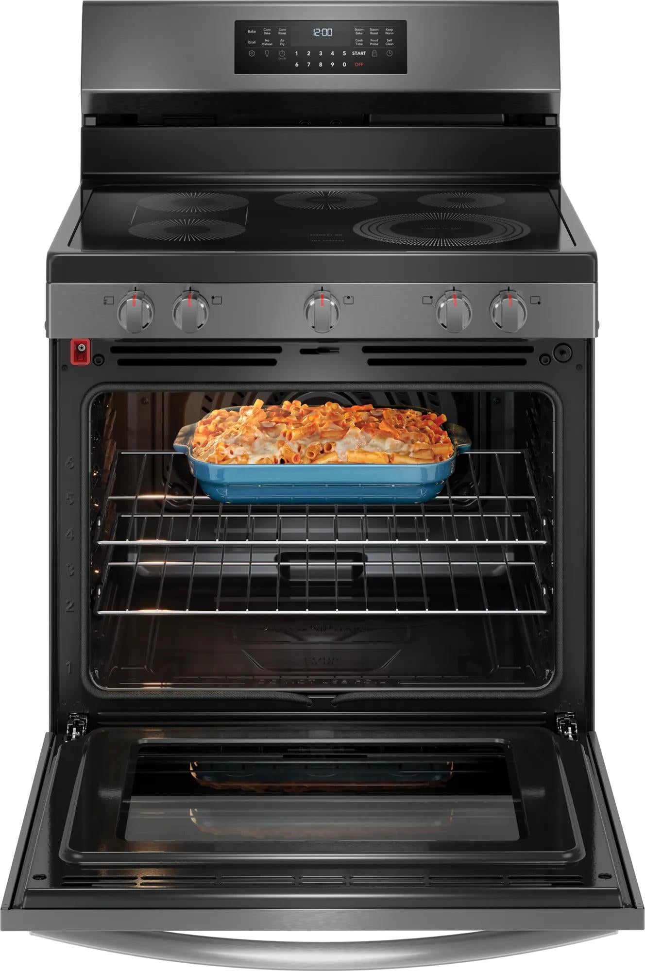 30" Rear Control Electric Range with Total Convection