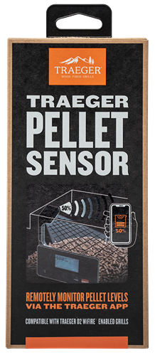 Packaging for Traeger pellet sensor with remote monitoring features in grill accessories and outdoor living collections under $100