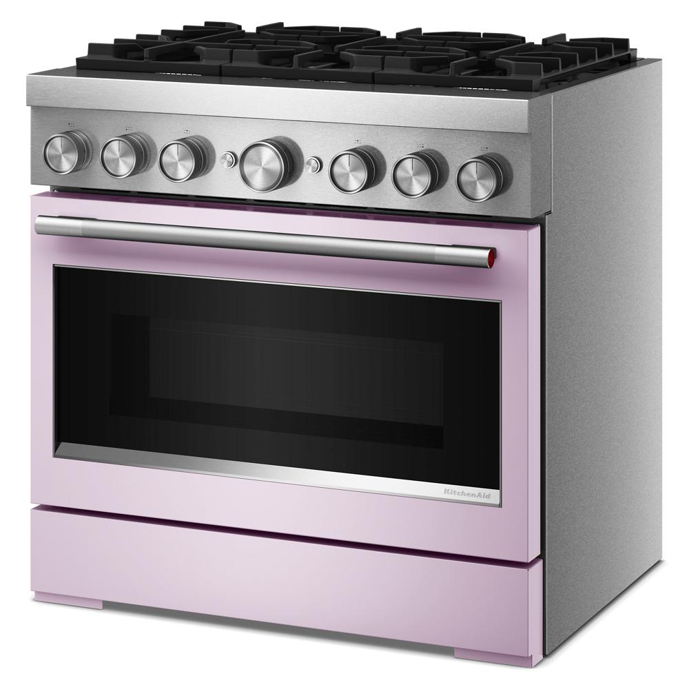 36-Inch 6 Burner Commercial-Style Dual Fuel Range with No Preheat Air Fry Mode