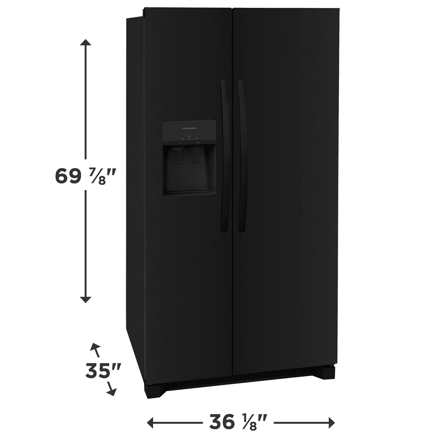26 Cu. Ft. 36" Standard Depth Side by Side Refrigerator
