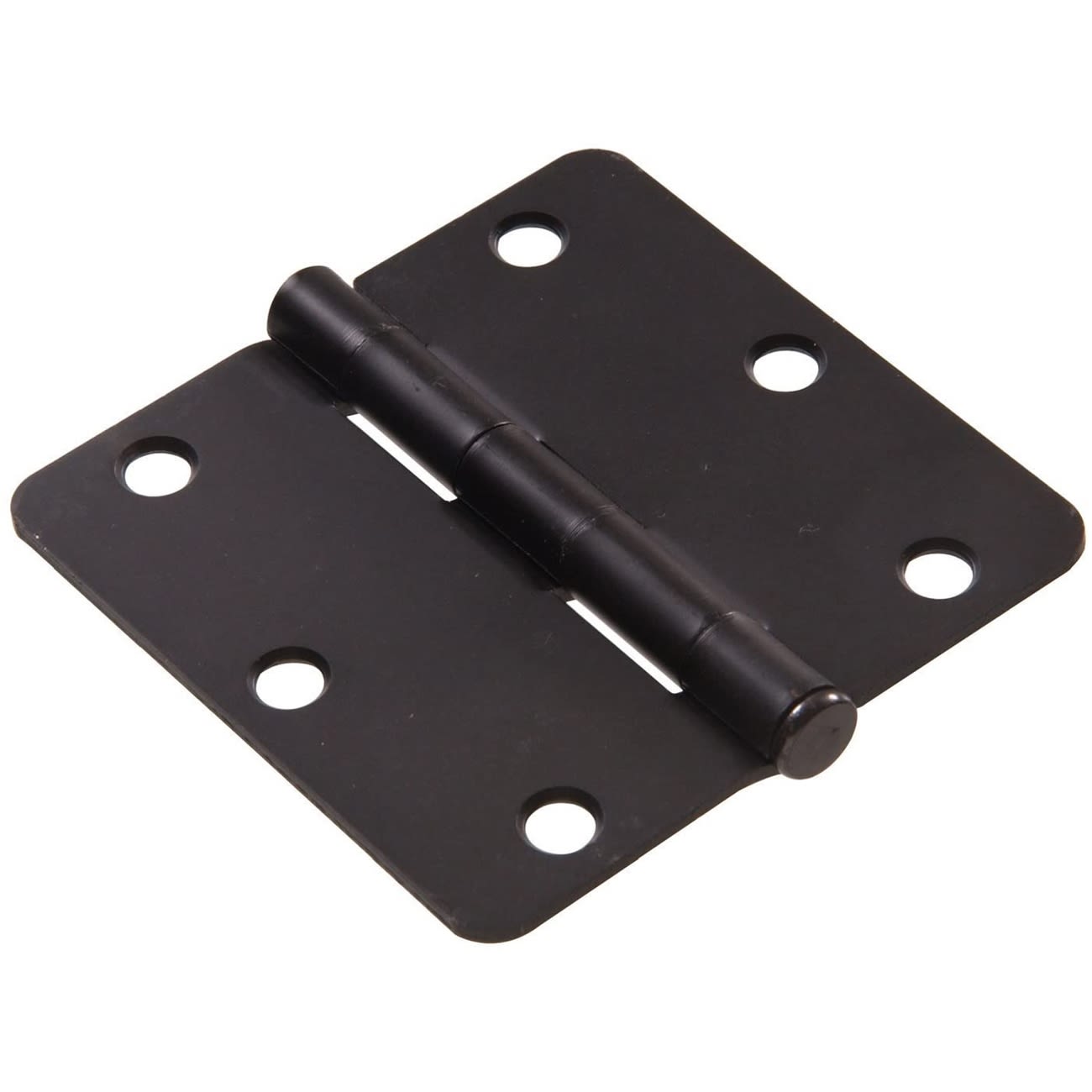 3-1/2 inch rubbed bronze residential door hinge with removable pin, part of hardware and door hinges collections