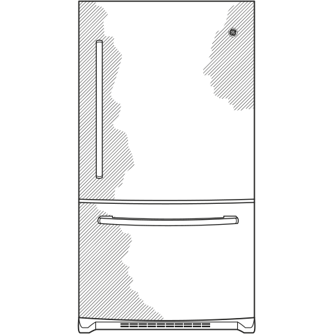 GE® ENERGY STAR® 24.8 Cu. Ft. Bottom-Freezer Drawer Refrigerator