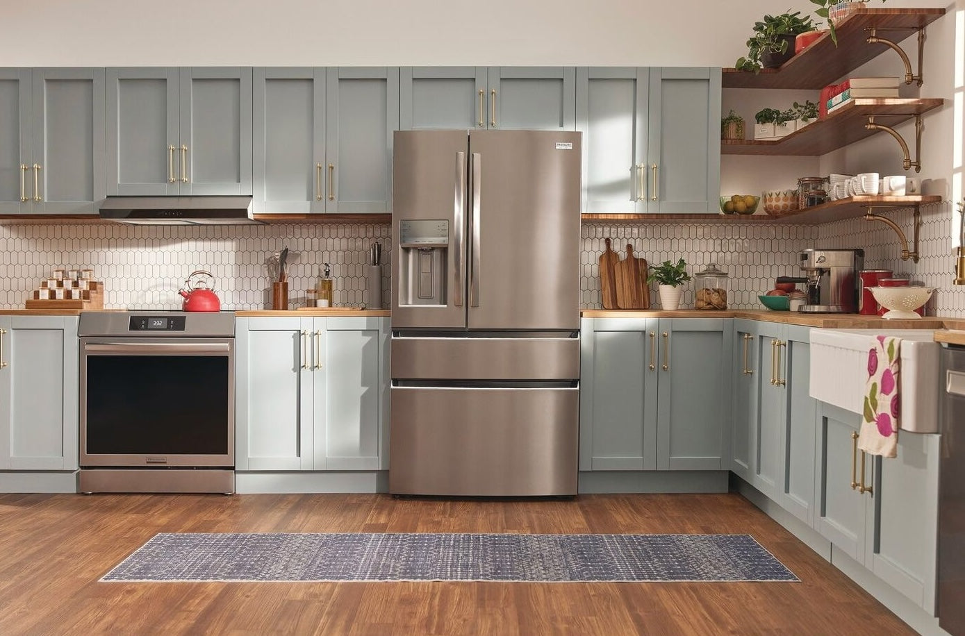 22 Cu. Ft. Counter-Depth 4-Door French Door Refrigerator