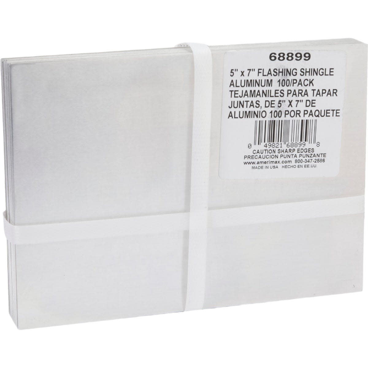 Pack of aluminum flashing shingles for roof and gutter repair in lumber and building materials collection under $50