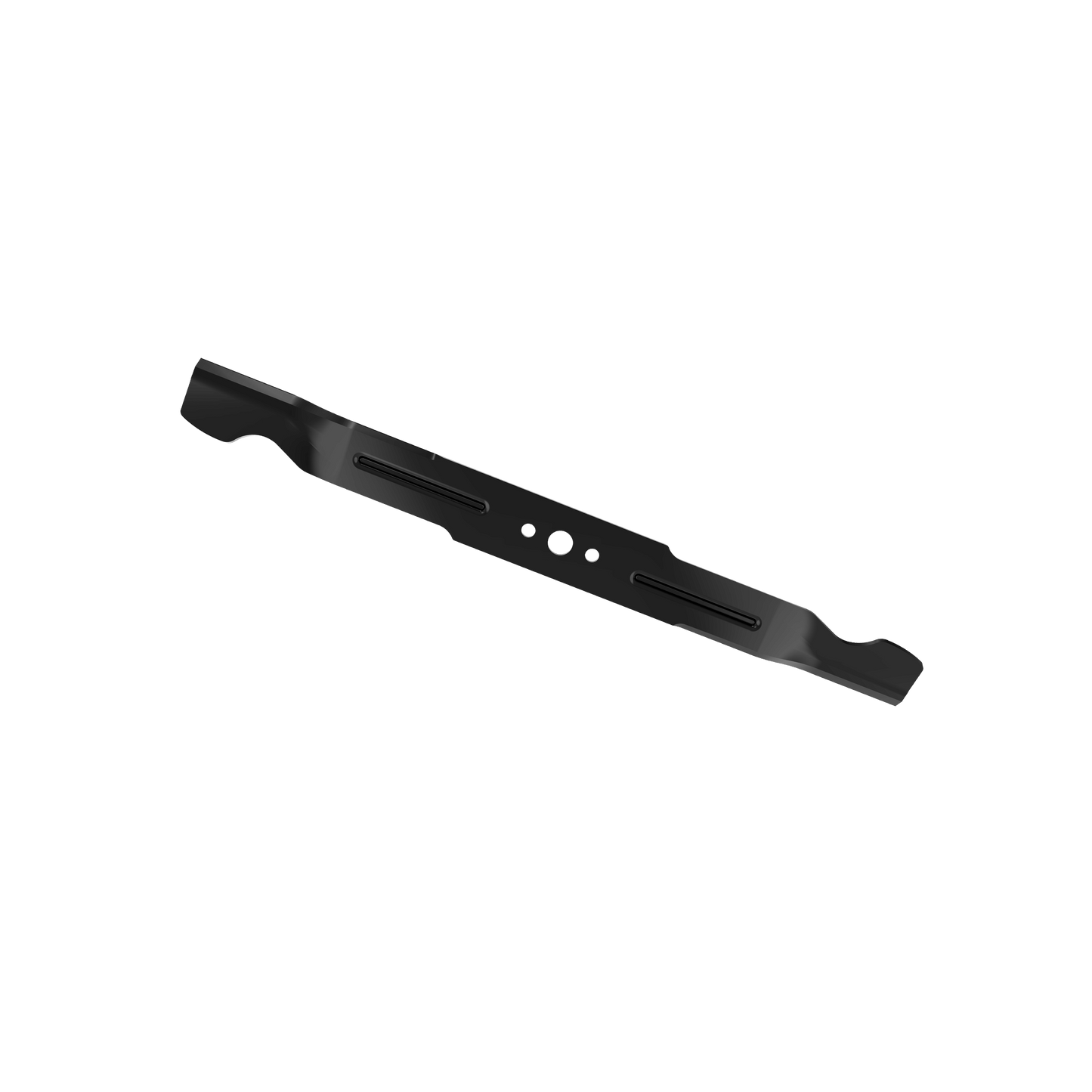 Black steel mower blade designed for efficient cutting in parts and lubricants for home improvement collections