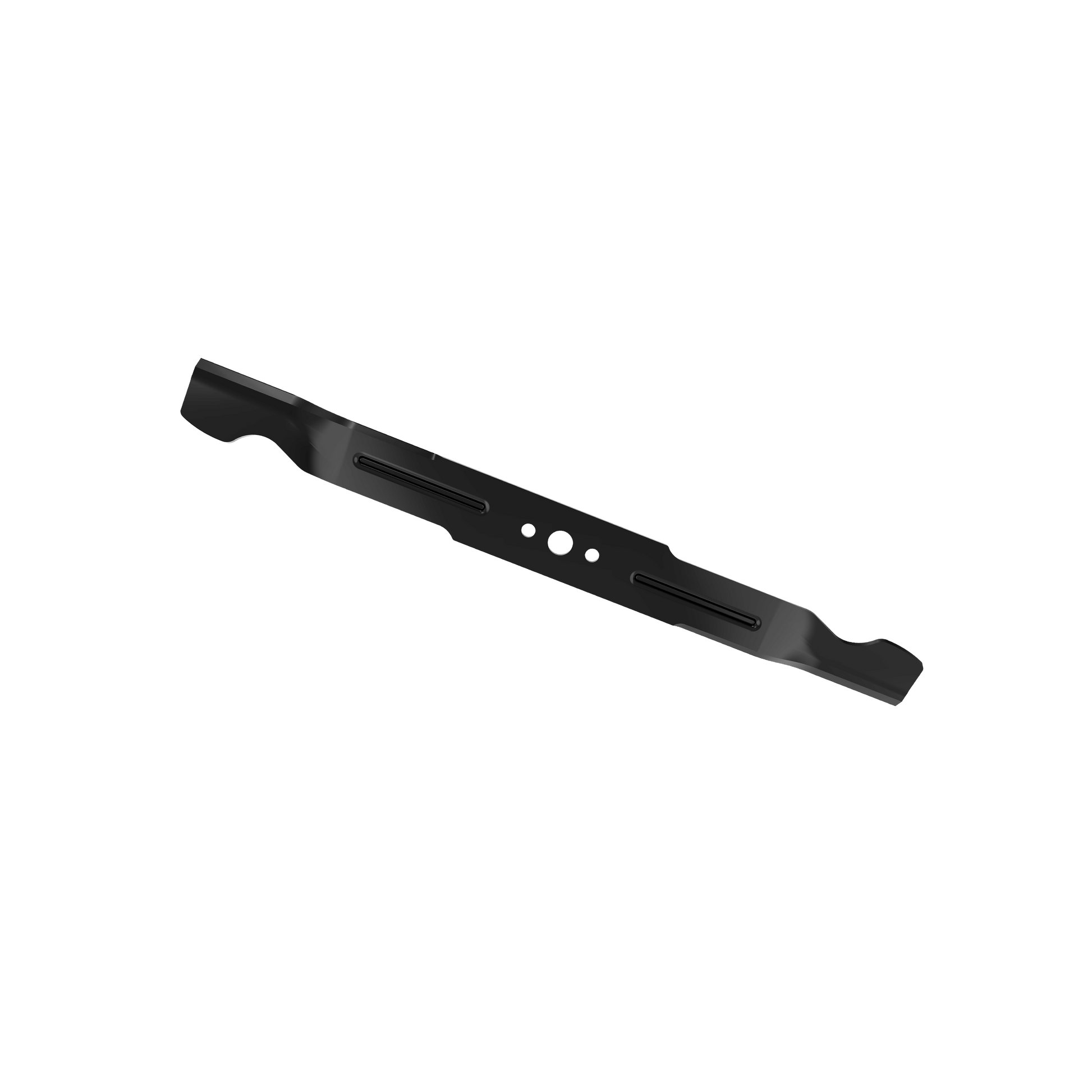 Black steel mower blade designed for efficient cutting in parts and lubricants for home improvement collections