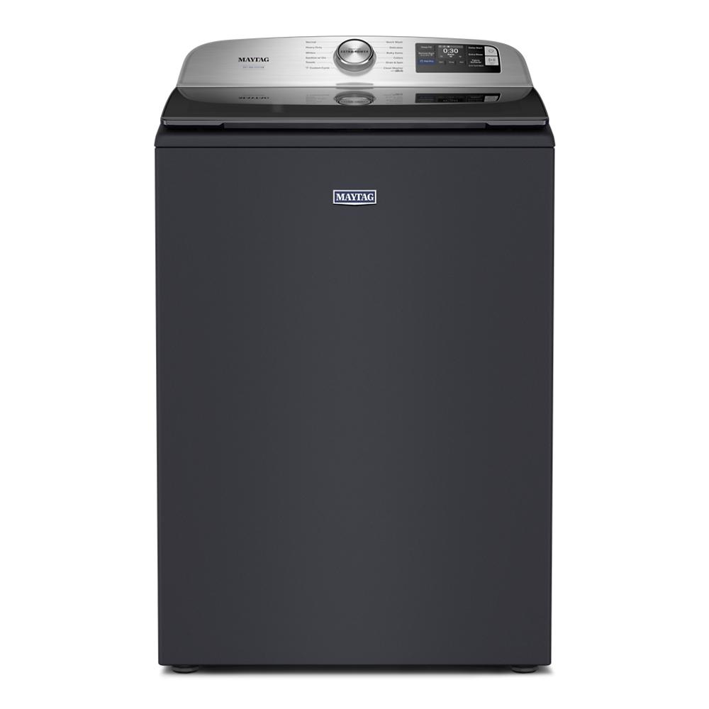 Dark gray top load washer with stainless steel control panel from top load washers and appliances collections