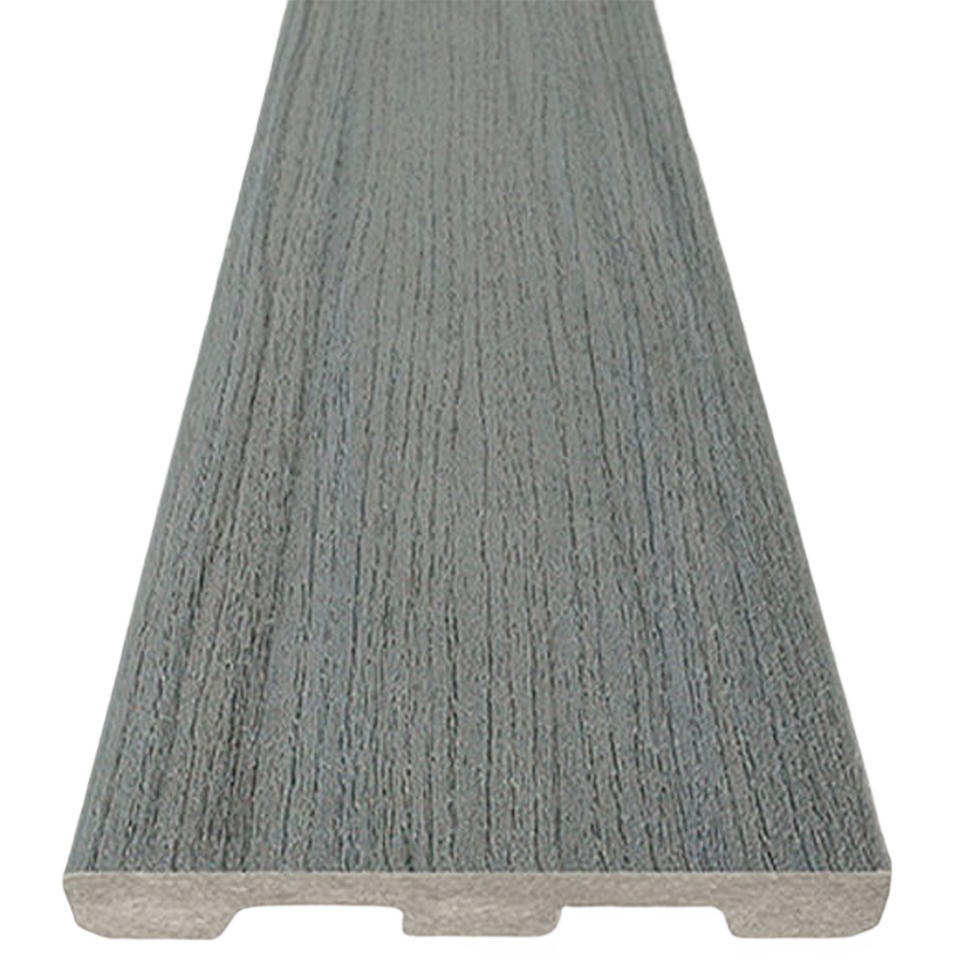 Denotes Capped Riser TimberTech 12-Ft. Prime+ Riser Board in Sea Salt Gray – Hartville Hardware