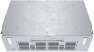 Stainless steel custom insert vent hood with dishwasher-safe filters for modern kitchen ventilation system