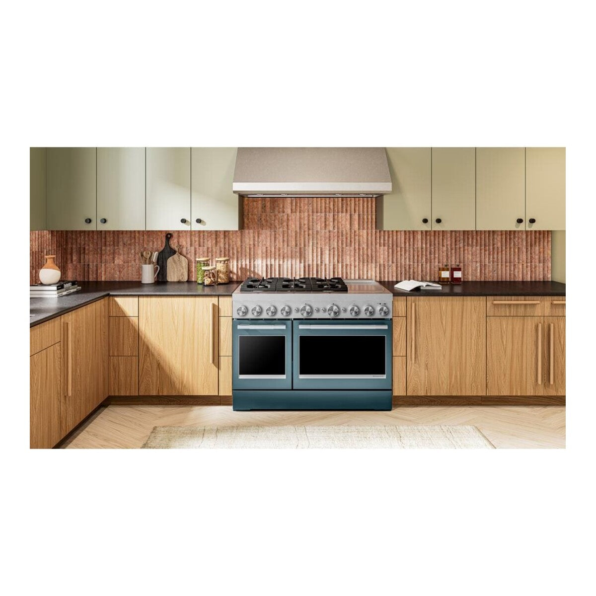 48-Inch 6 Burner Commercial-Style Dual Fuel Range with Griddle
