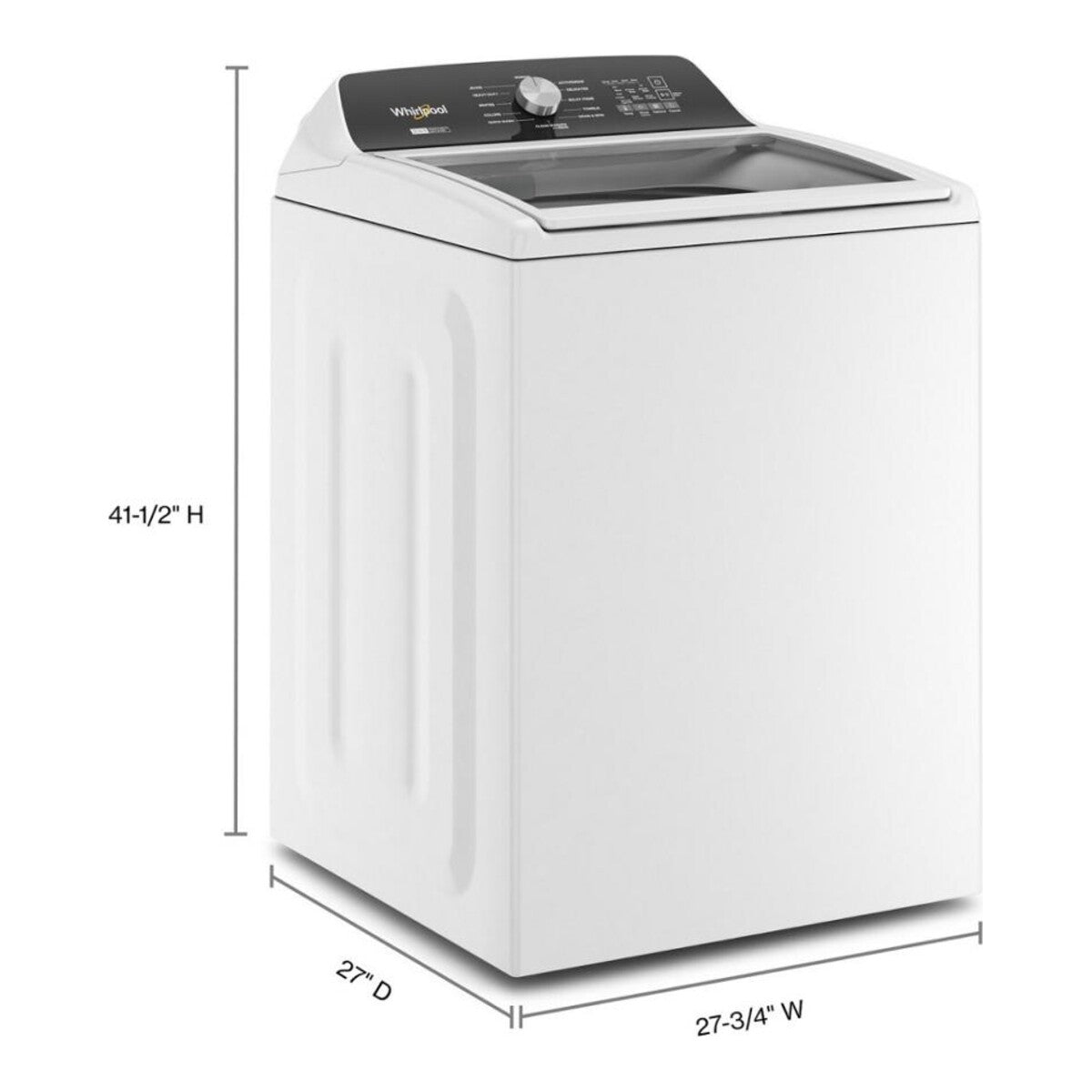 4.7-4.8 Cu. Ft. Top Load Washer with 2 in 1 Removable Agitator