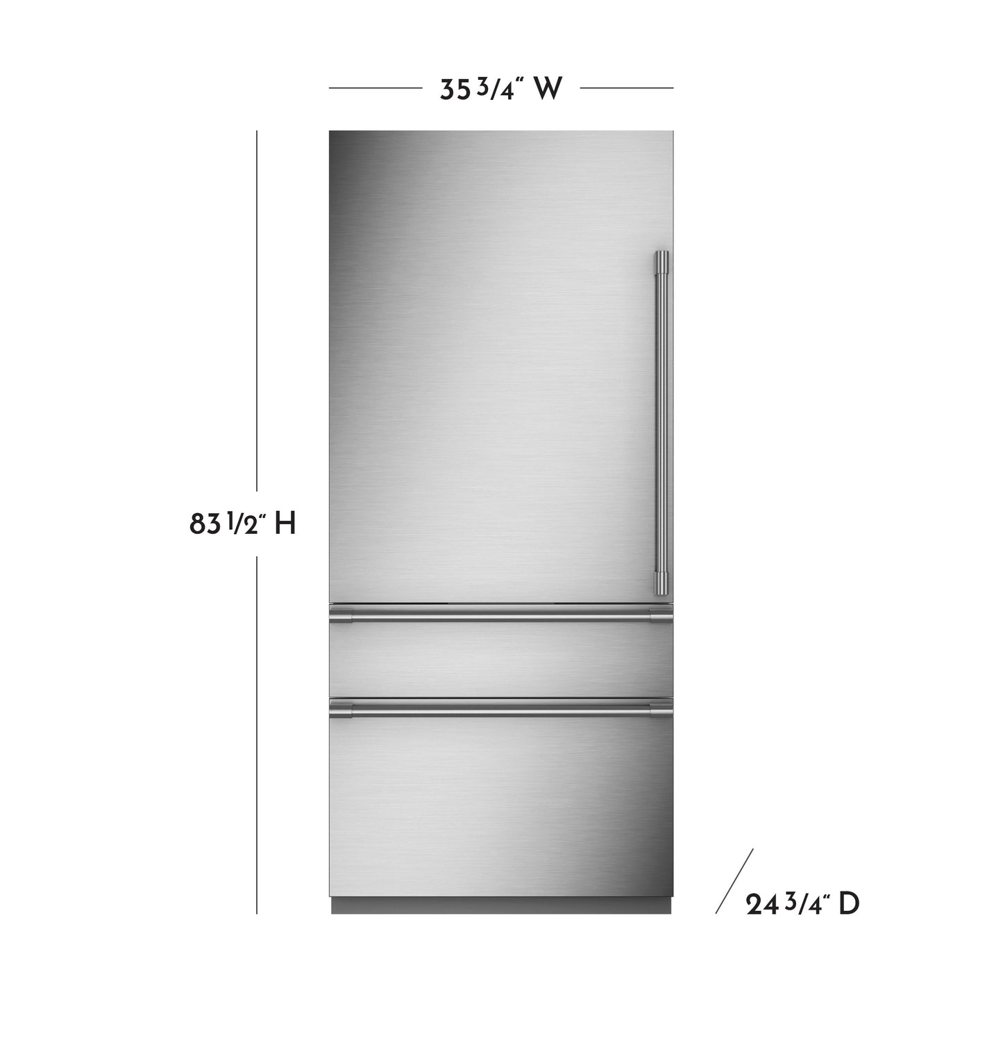 Monogram 36" Panel-Ready Premium Integrated Bottom-Left Hinge