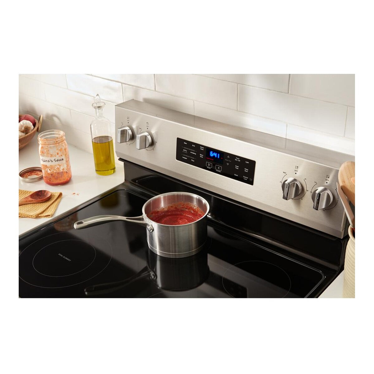 30-inch Electric Range with Air Cooking Technology and Steam Clean