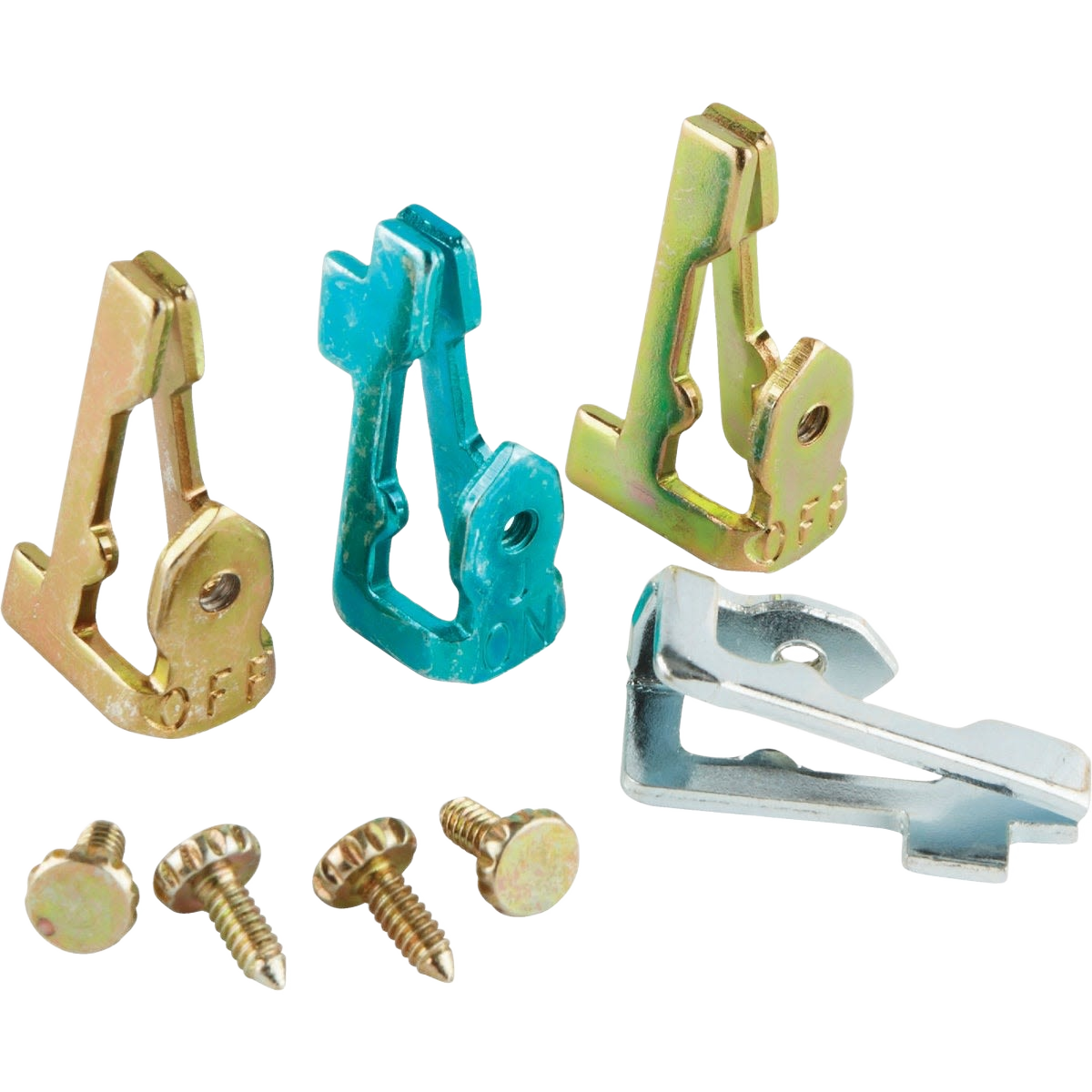 Metal timer replacement tripper components with screws for home improvement and tool repairs