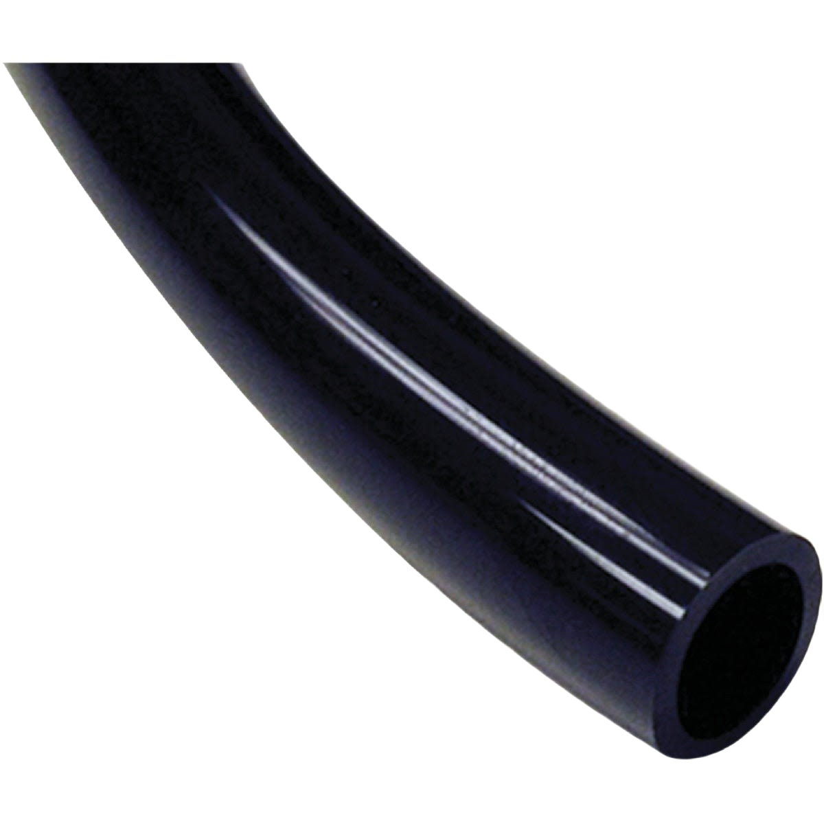 Flexible black vinyl tubing section for plumbing parts and repair in home improvement collections