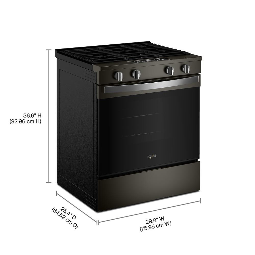 30-inch Gas Smart Range with Air Cooking Technology and Steam Clean