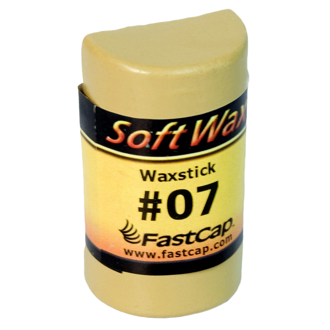 Natural oak colored wax stick labeled SoftWax #07 by FastCap for home improvement and woodworking tasks