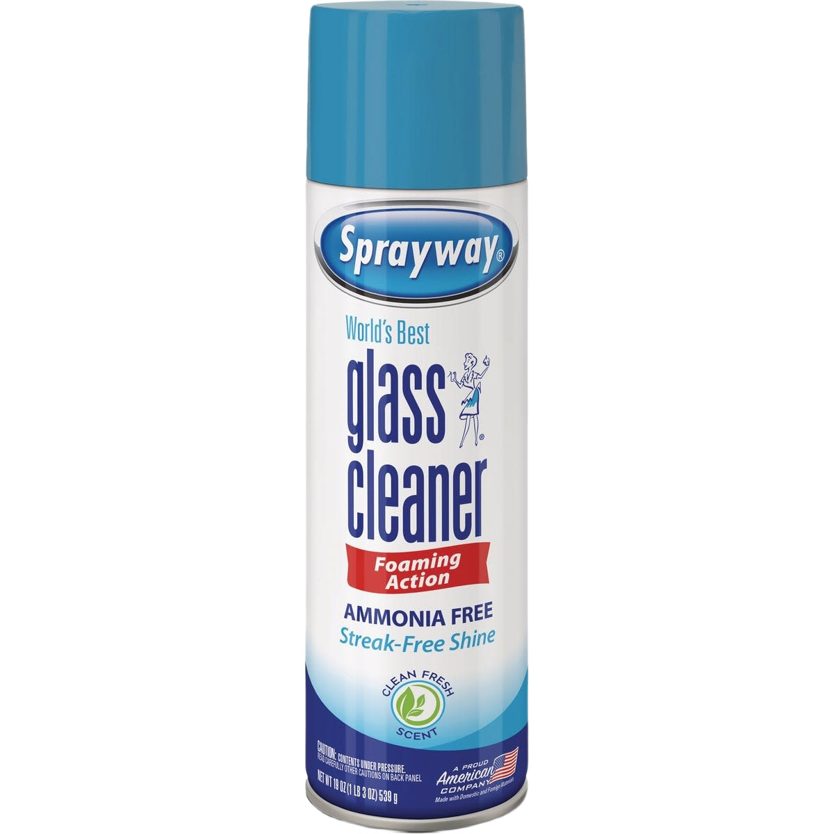 Sprayway foaming glass and surface cleaner with ammonia-free formula for streak-free shine in cleaning supplies collection