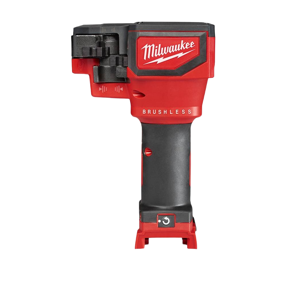 Cordless brushless threaded rod cutter in red and black with ergonomic grip for tools and home improvement tasks
