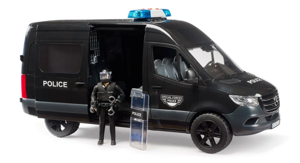 Bruder 02685 Mercedes-Benz Sprinter Police Special Forces with Police Figure