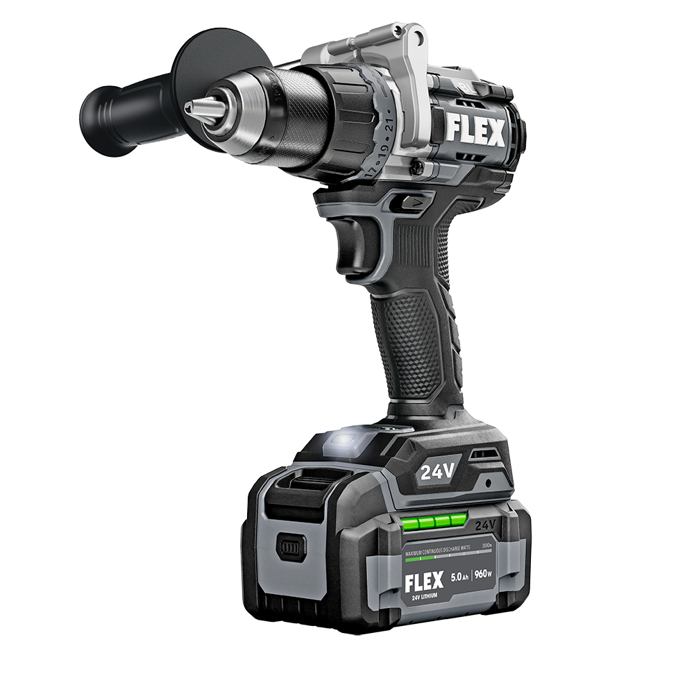 FLEX 24V 1/2" 2-Speed Drill Driver w/ Turbo Mode Kit