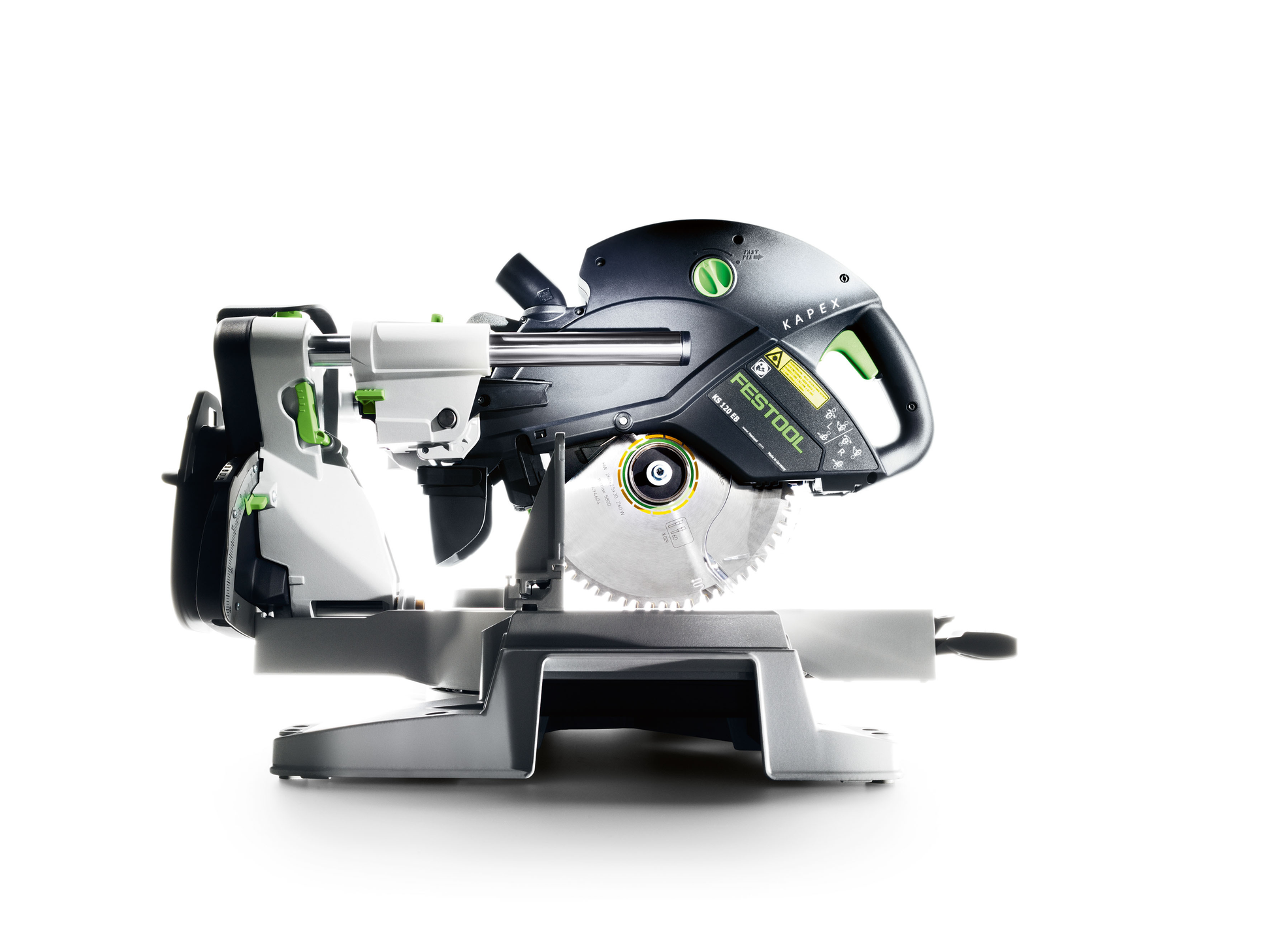 Side view of Festool sliding compound miter saw in power tools and home improvement collections