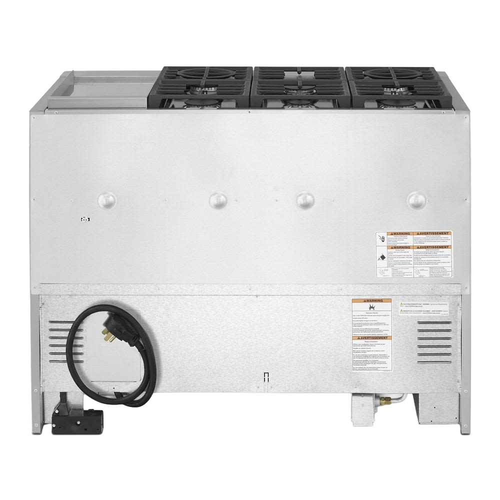 KitchenAid® 48'' Smart Commercial-Style Dual Fuel Range with Griddle
