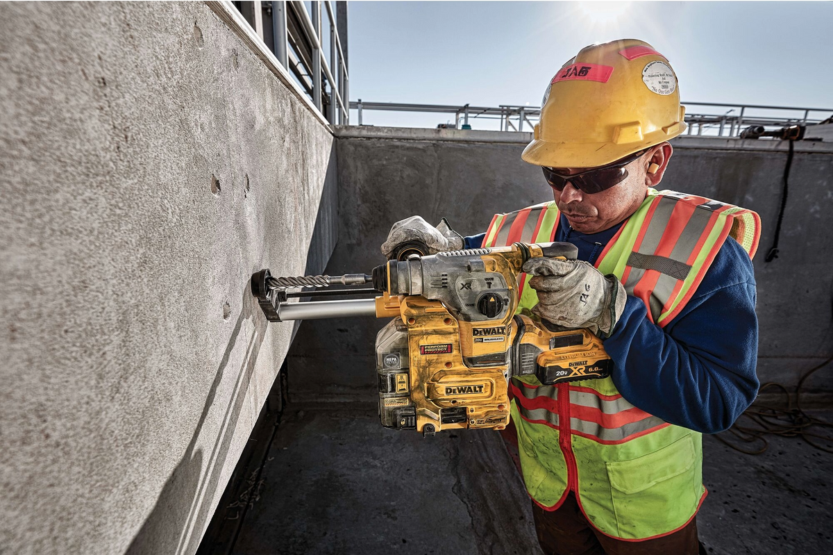 DEWALT 20V MAX* XR® 1-1/8" Brushless Cordless SDS PLUS L-Shape Rotary Hammer (Tool Only)