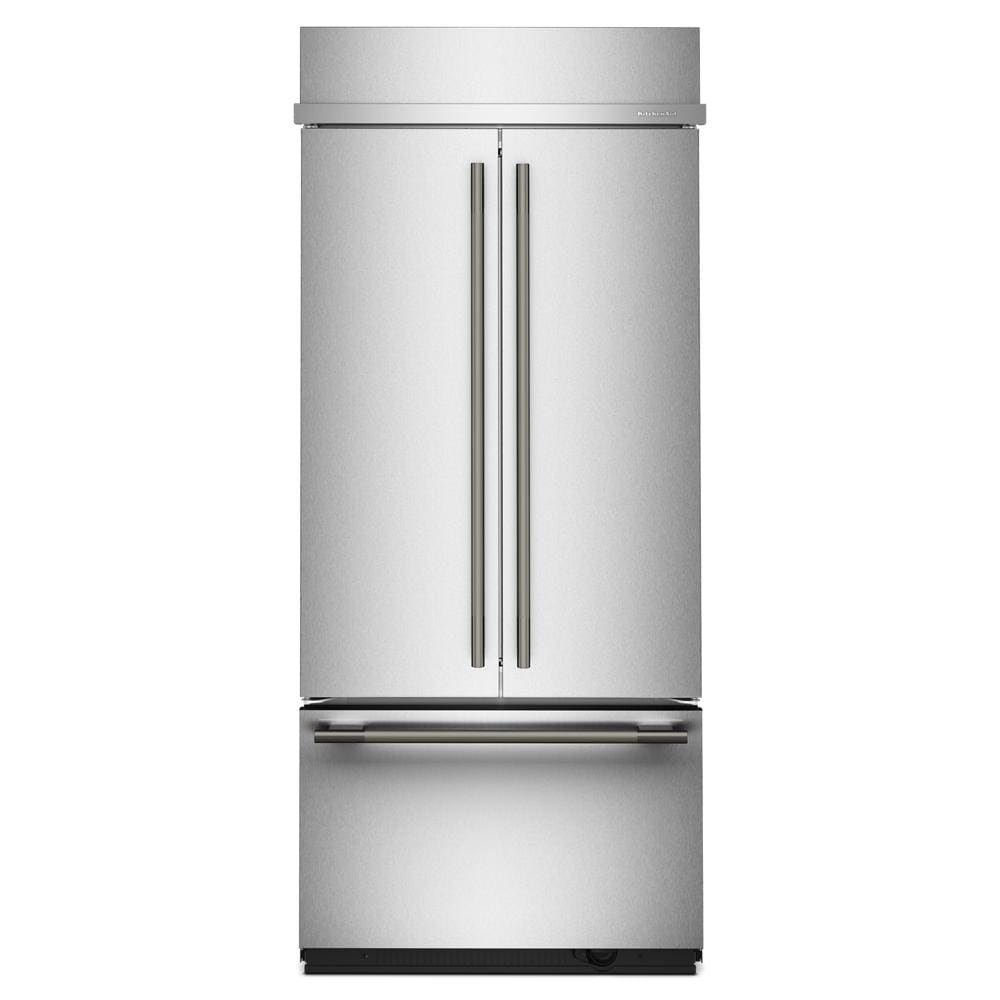 20.8 Cu. Ft. 36" Built-In French Door Bottom Mount Refrigerator with Platinum Interior