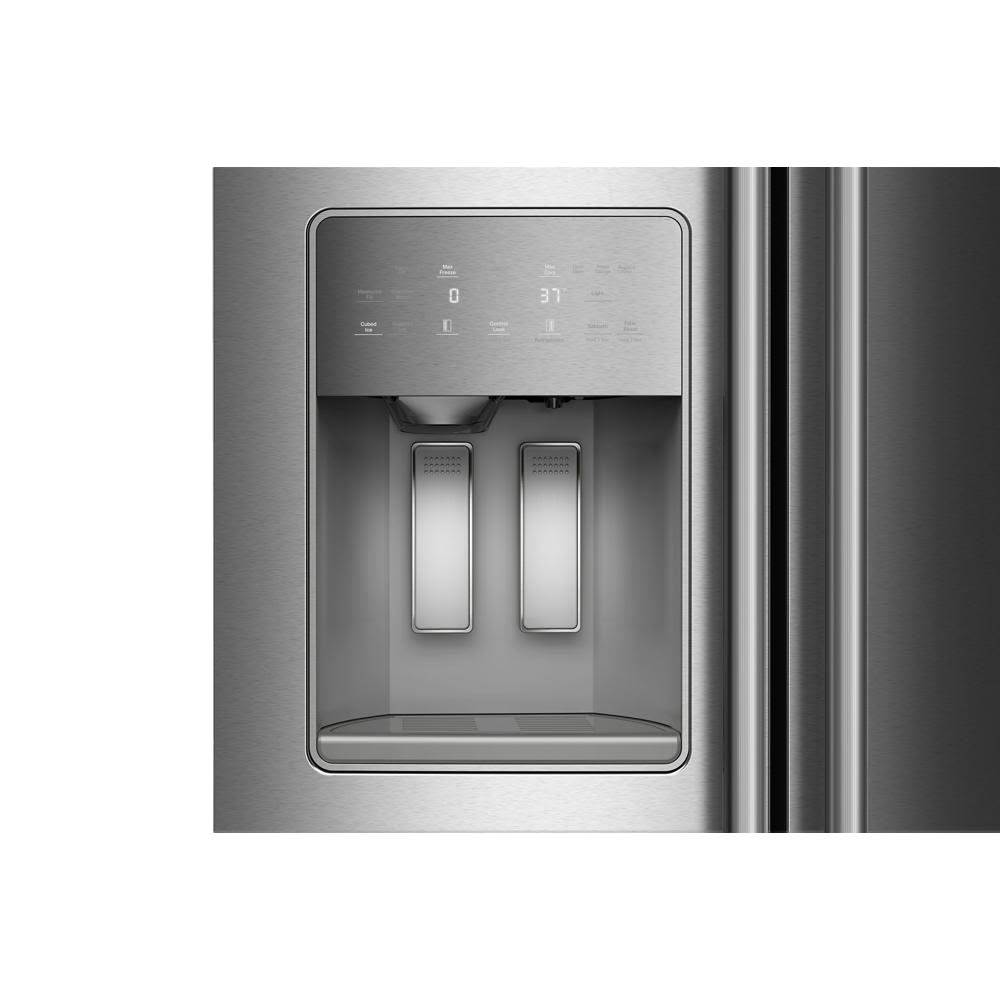 20.8 Cu. Ft. 36-Inch Counter-Depth Side-by-Side Refrigerator with Exterior Ice and Water Dispenser in PrintShield® Finish