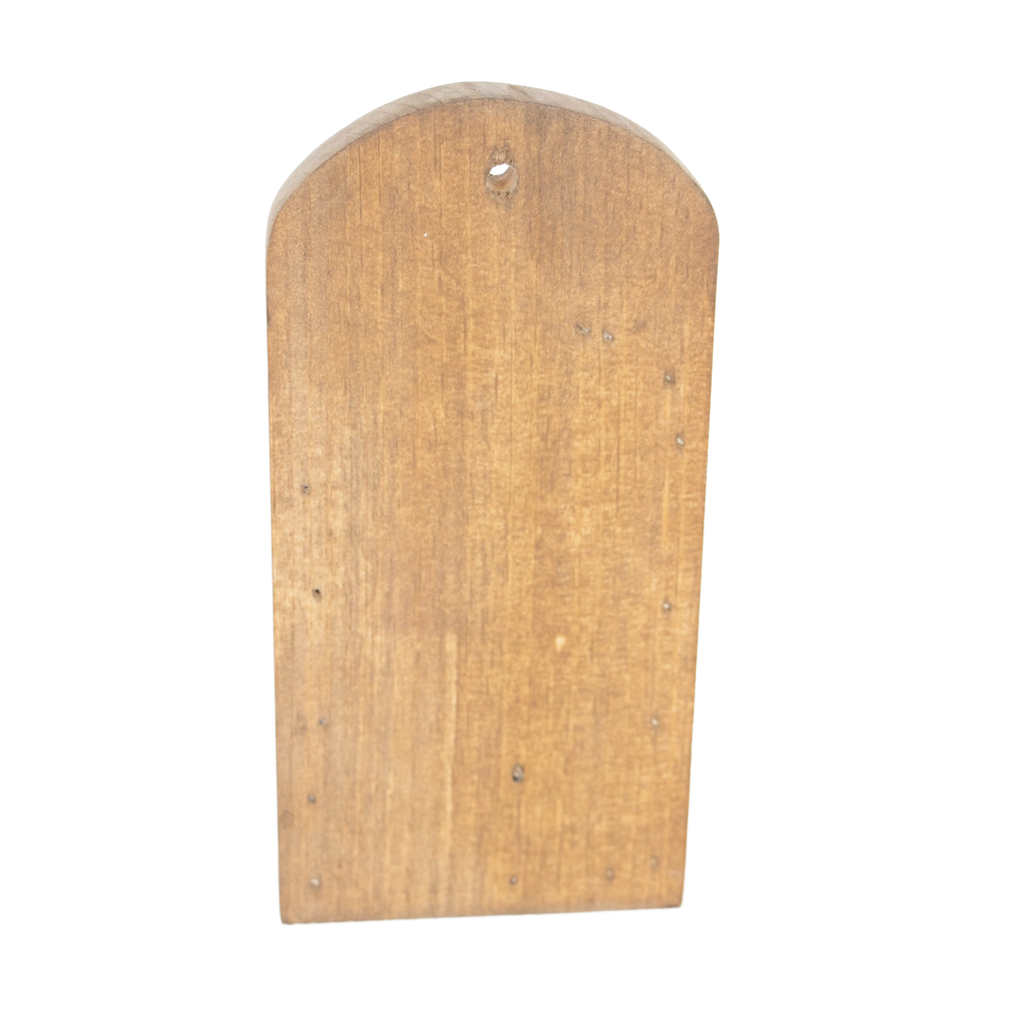 Simple natural wood wall piece designed to mount and hold a broom in Cleaning Tools and Home Improvement collections under $50