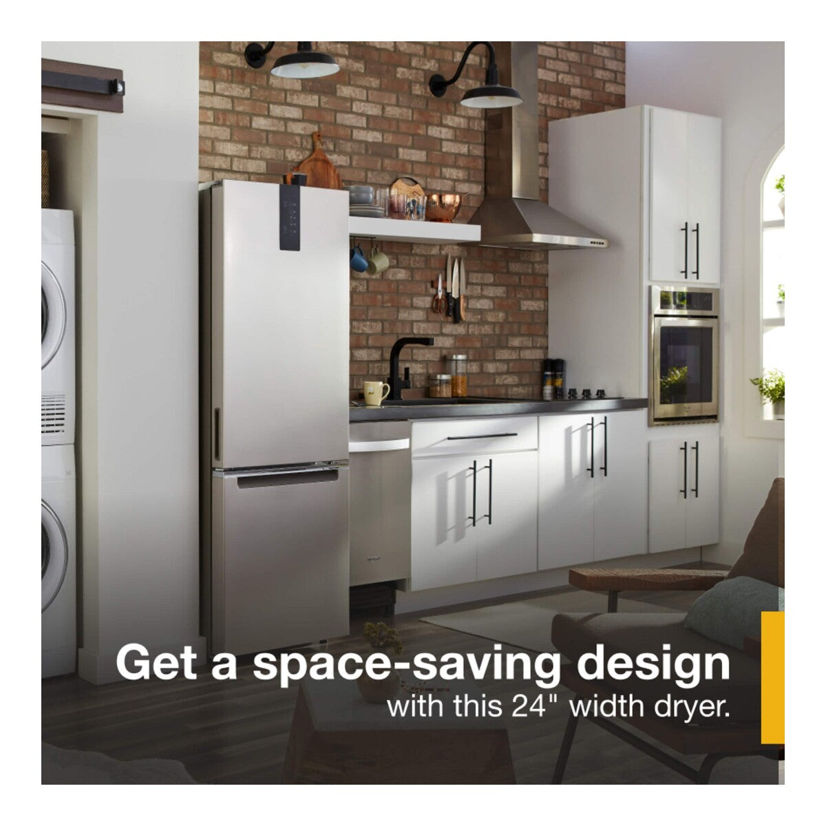 4.3 Cu. Ft. 24" Small Space Ventless Dryer