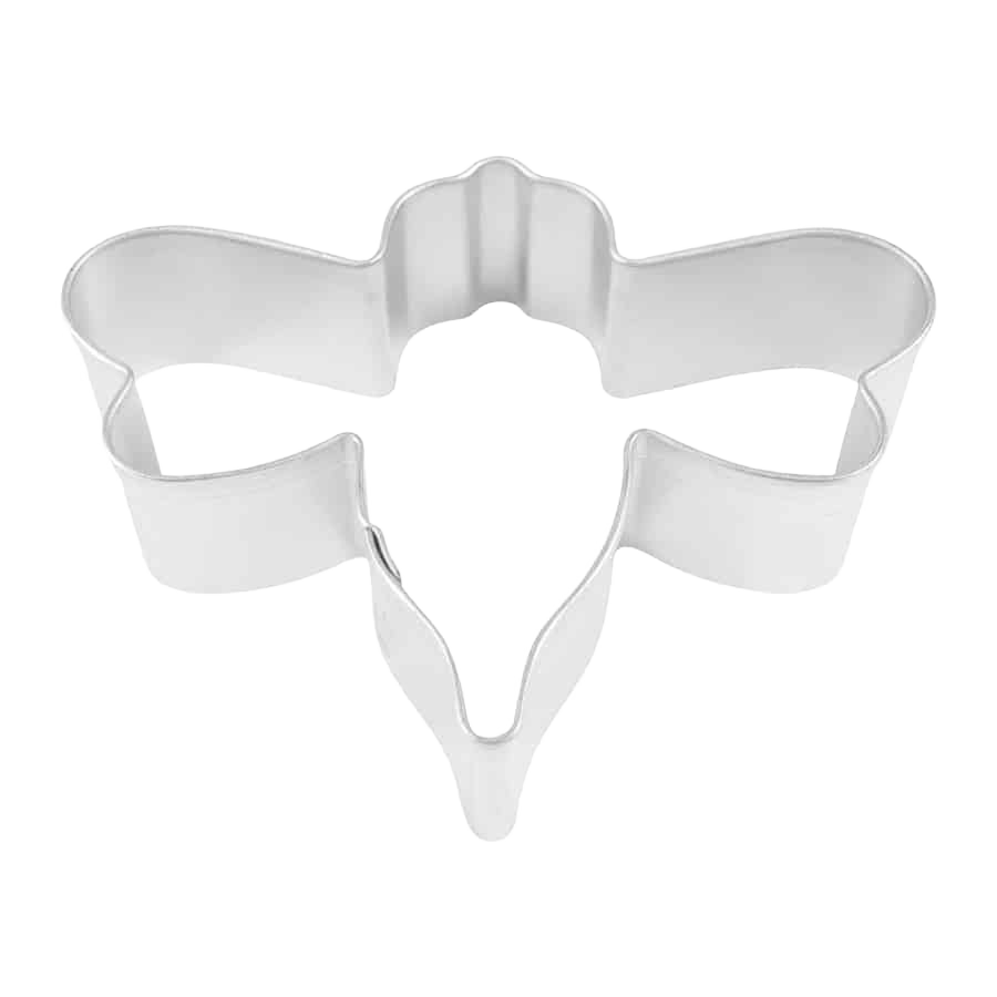 Tinplated steel bumble bee-shaped cookie cutter for baking, part of kitchenware, bakeware, and kitchen gadget collections under $50