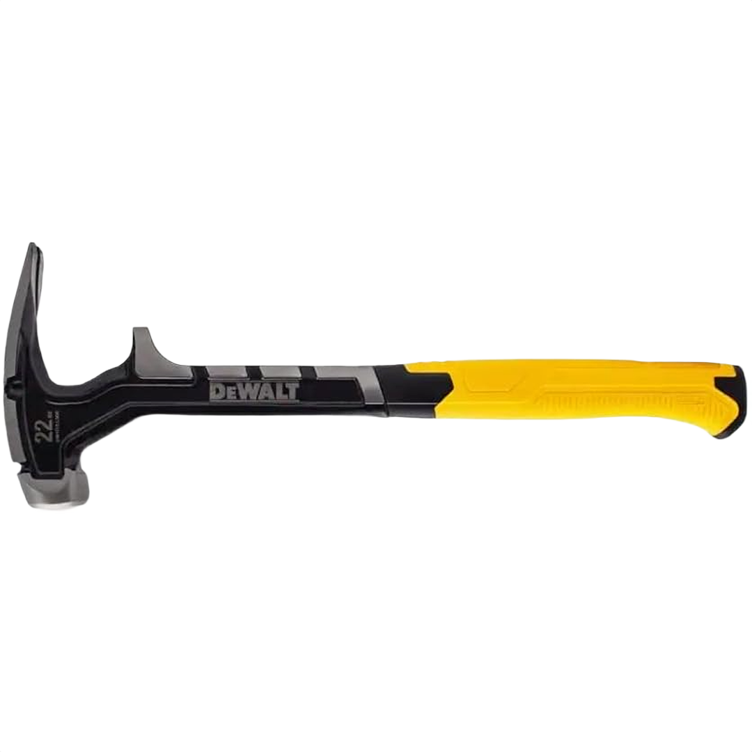 Yellow and black demo hammer with ergonomic grip and steel head designed for home improvement demolition tasks