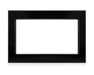 27 inch black microwave trim kit with smooth finish for built-in kitchen appliance parts and accessories installation