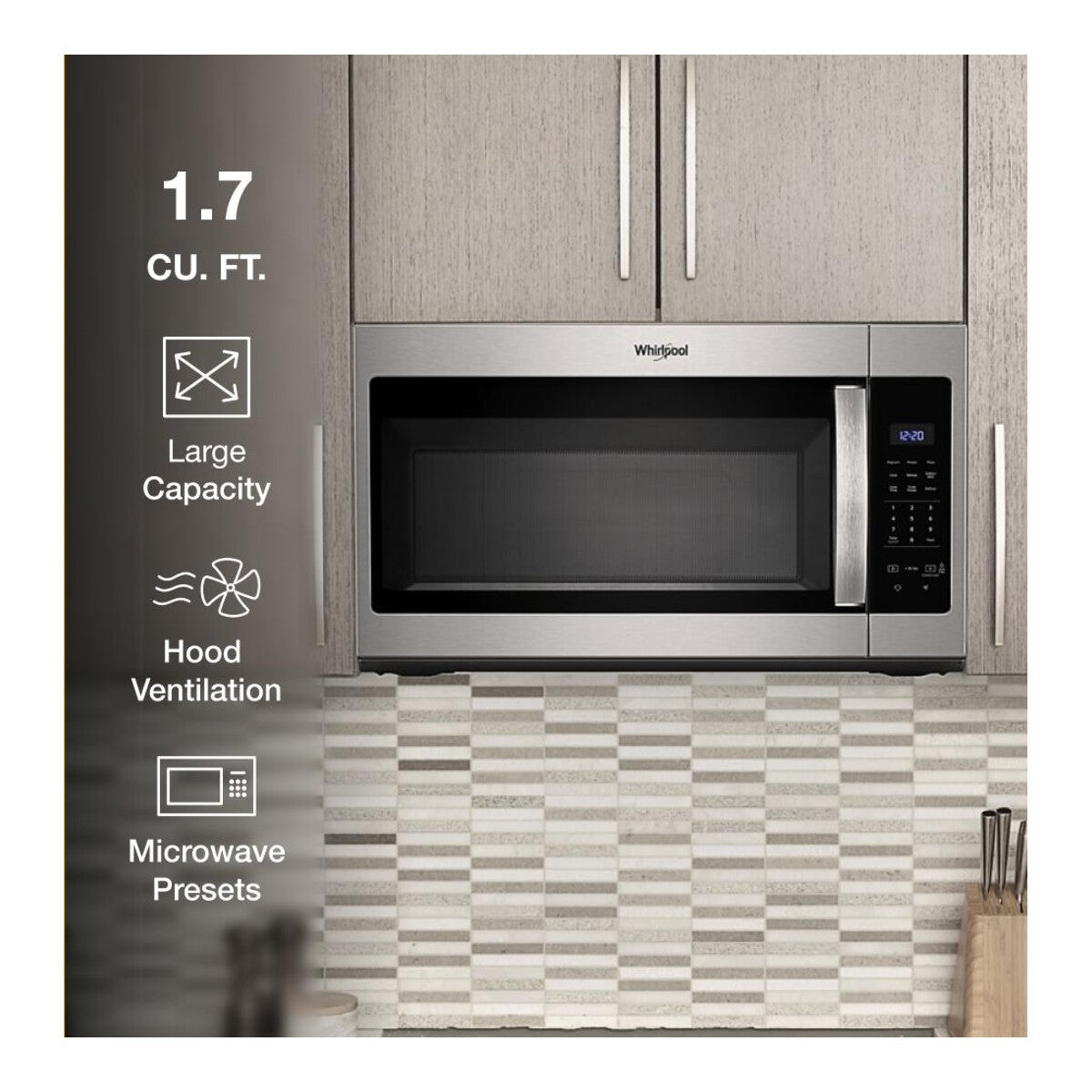 1.7 cu. ft. Microwave Hood Combination with Electronic Touch Controls