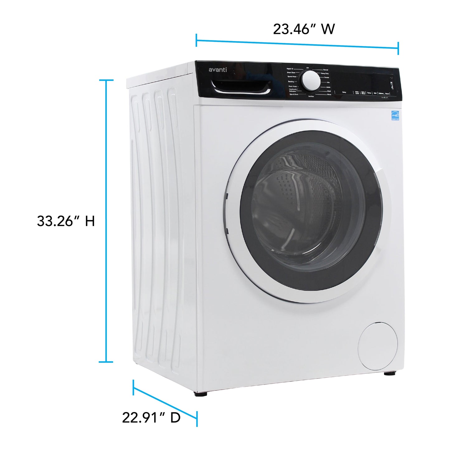 Avanti Front Load Washer - White