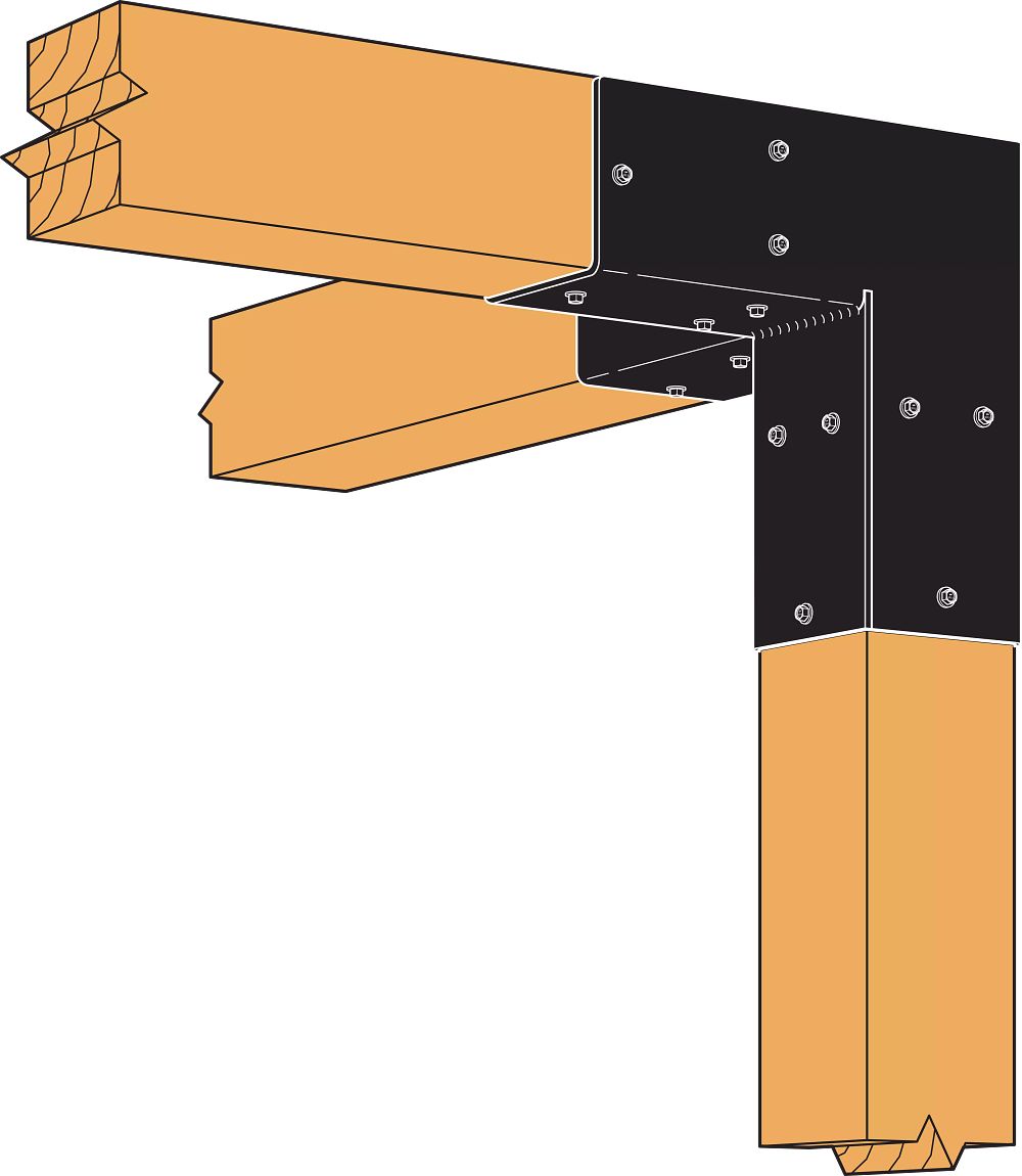 Sage 4x4 Corner Pergola Connector Kit (2-Piece)