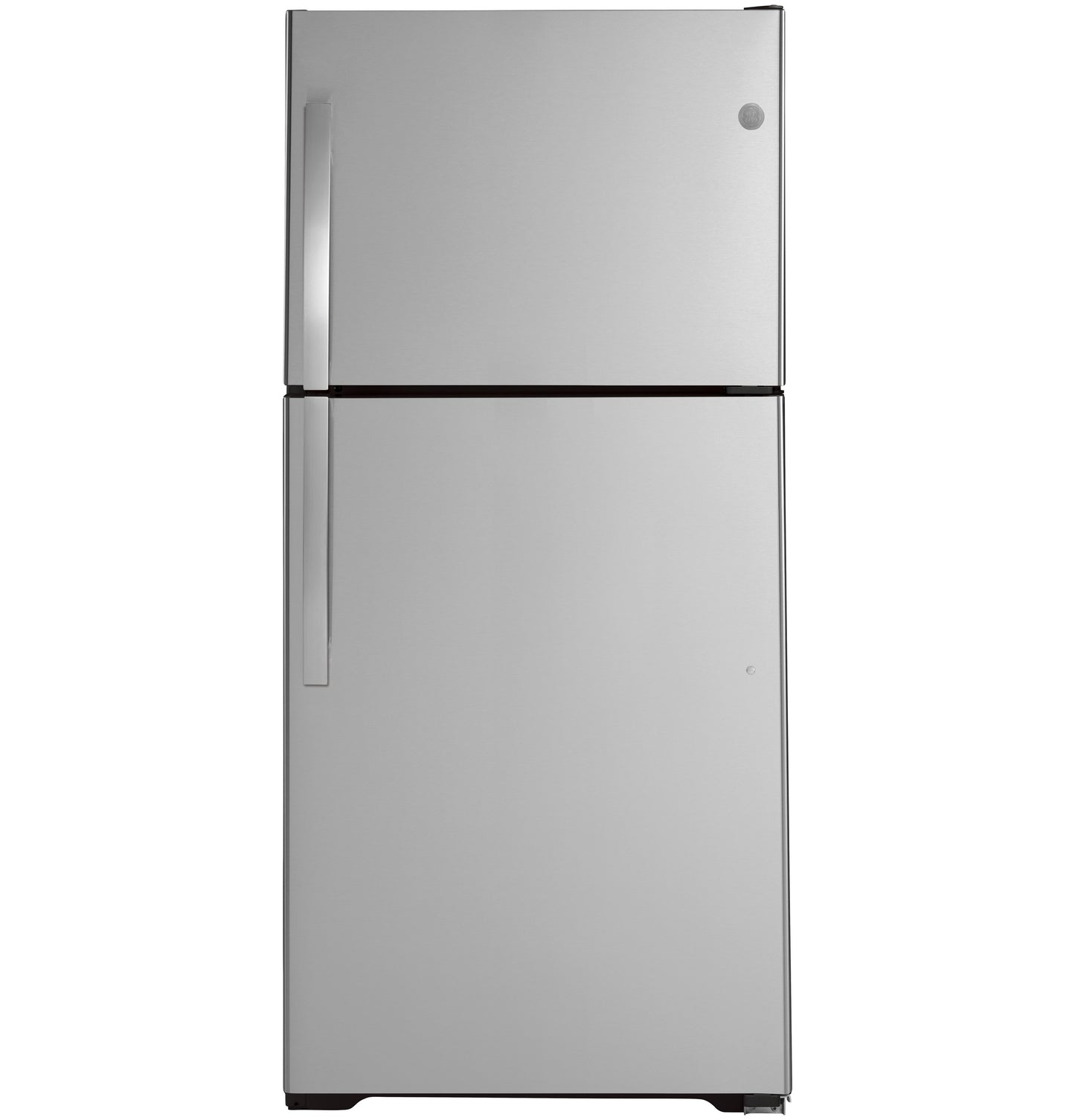 Stainless steel top-freezer refrigerator with vertical handles in refrigerators and kitchen appliances collection