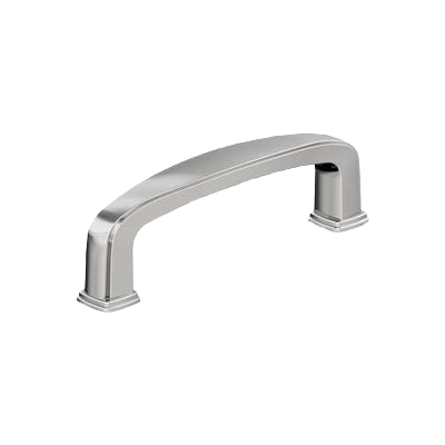 Polished chrome cabinet pull with 3-inch center-to-center spacing for hardware and furniture accessories under $50 collection