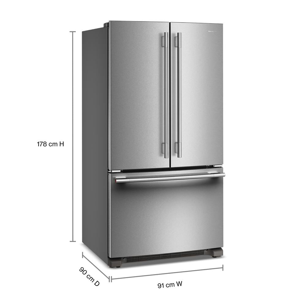 25 Cu. Ft. 36-Inch Standard-Depth French Door Refrigerator with Internal Water Dispenser
